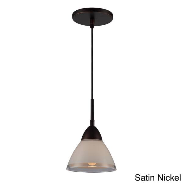 slide 2 of 2, 1-light Energy Saving Mini Pendant Nickel