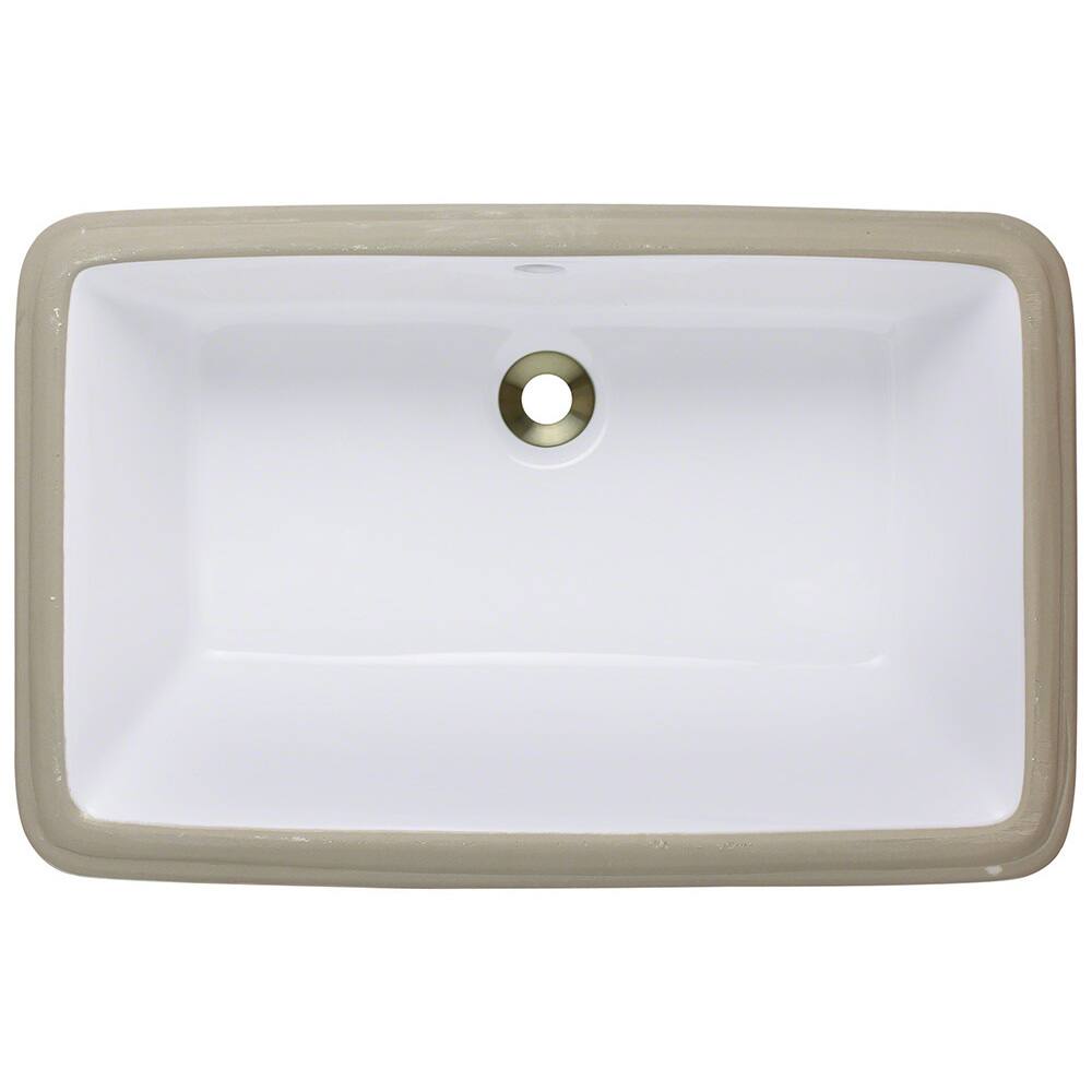 Polaris Sinks Bisque Undermount Porcelain Bathroom Sink - Overstock ...