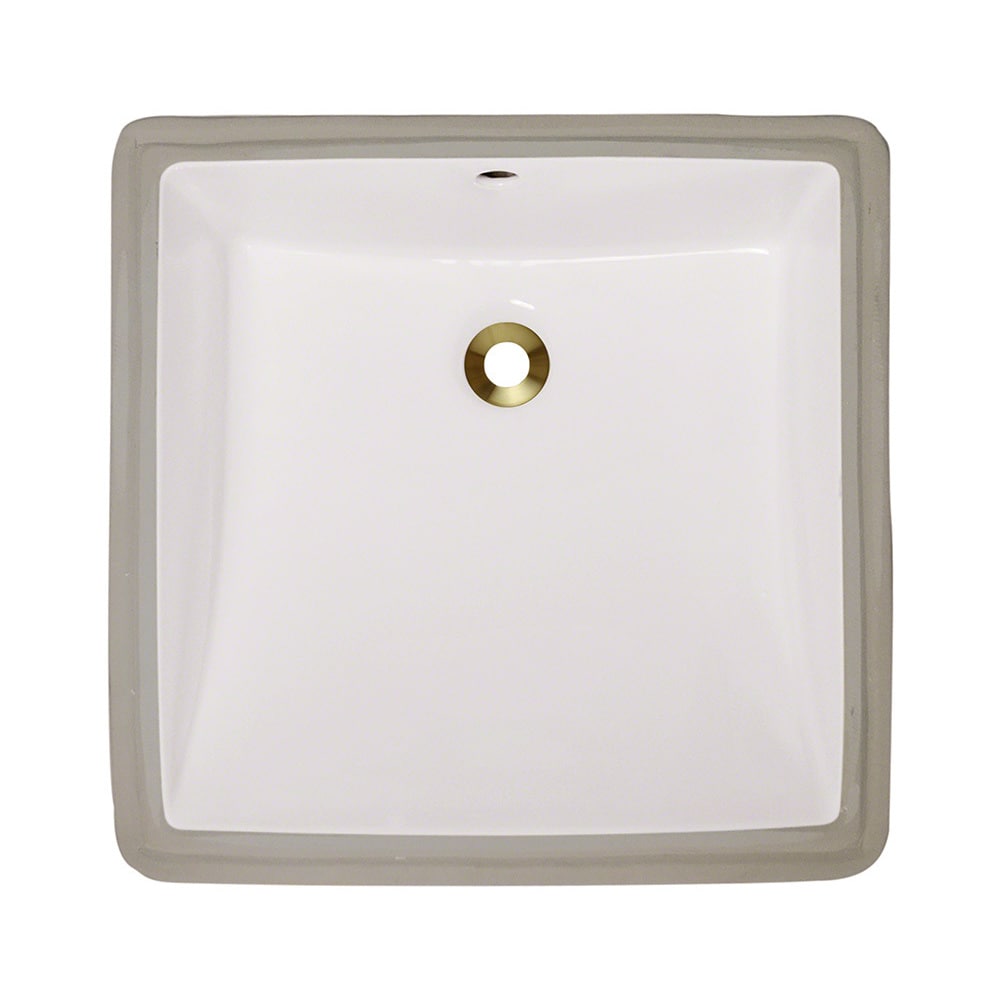 Polaris Sinks P0322ub Bisque Undermount Porcelain Bathroom Sink