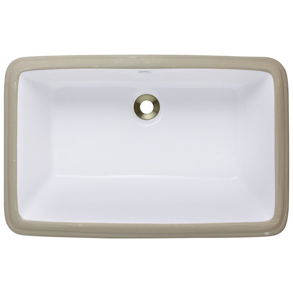 Polaris Sinks P2181uw White Undermount Porcelain Bathroom Sink