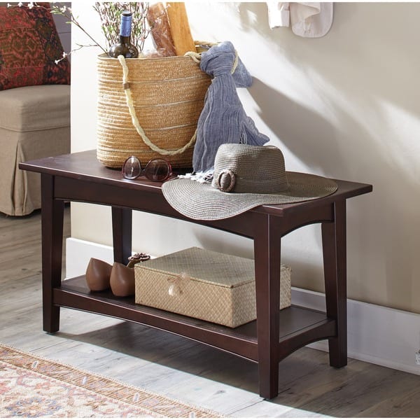 Shop Copper Grove Daintree Entryway Bench With Shelf On Sale