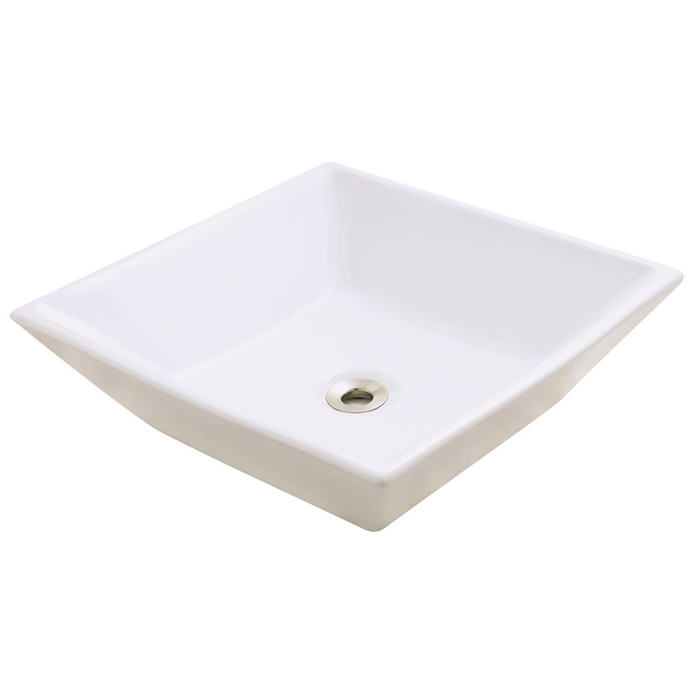 Polaris Sinks P071vb Bisque Porcelain Vessel Sink