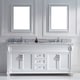 Virtu USA Victoria 72-inch White Double Sink Vanity Set - Bed Bath ...