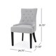 preview thumbnail 12 of 48, Cheney Contemporary Tufted Dining Chairs (Set of 2) by Christopher Knight Home - 21.50" L x 25.00" W x 36.00" H