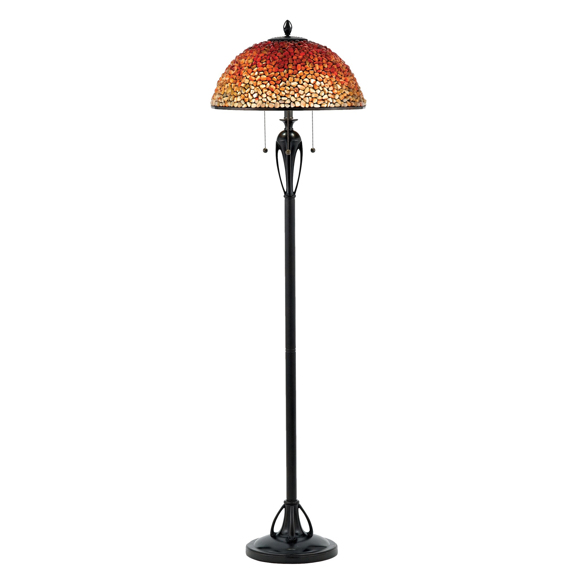 Cambridge Pomez Burnt Cinnamon Finish Floor Lamp