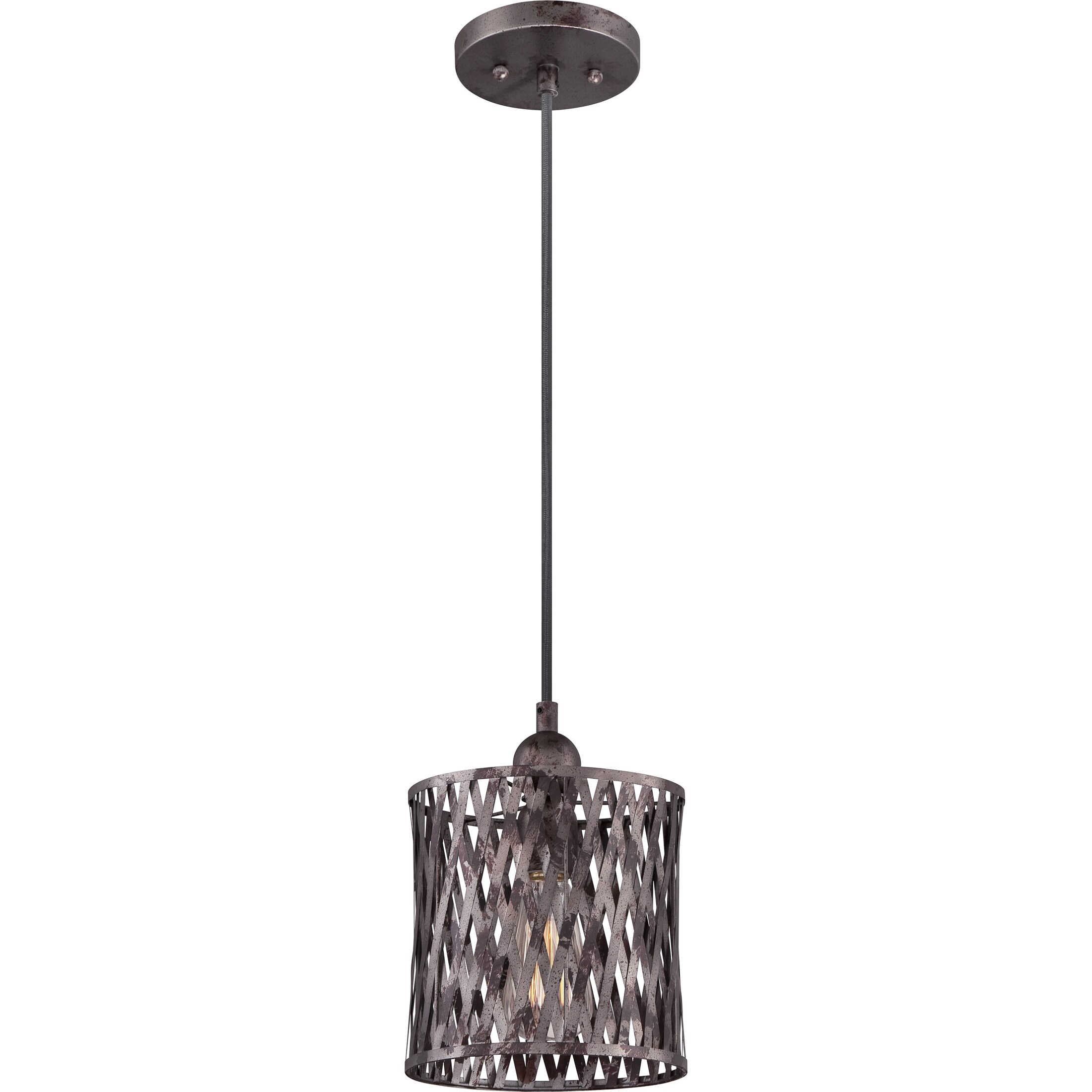 Harlan Sierra Black Finish Cord Hung Mini Pendant