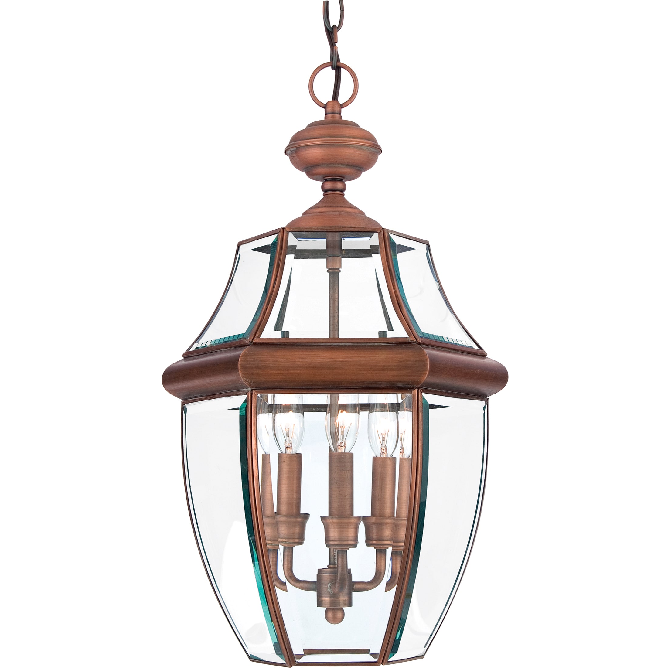 Newbury Aged Copper Finish Large Hanging Lantern