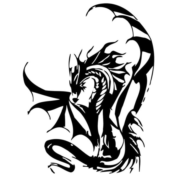 Shop Dragon Vinyl Wall Decal 9 - Free Shipping On Orders Over $45 ...