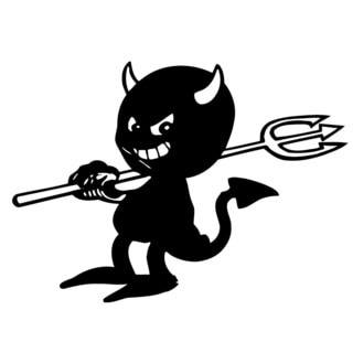 Devil Girl Silo Vinyl Wall Decal - Free Shipping On Orders Over $45 