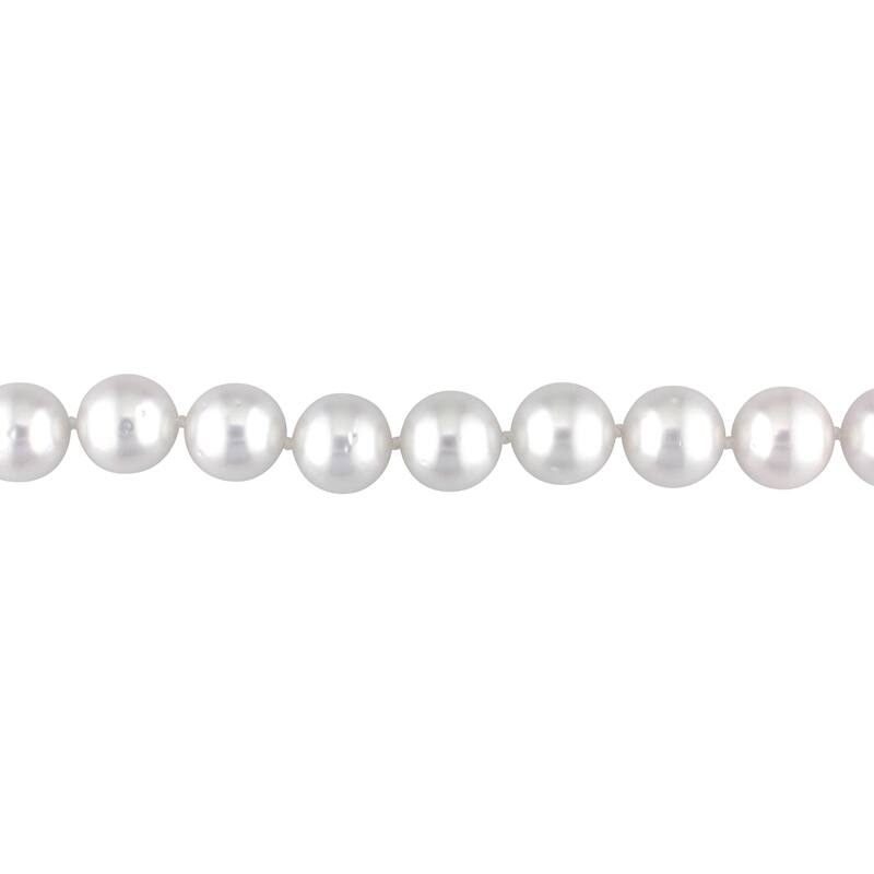 Miadora Signature Collection 14k Yellow Gold South Sea White Pearl Necklace (10-11.5 mm) - Yellow Gold/White - 10-11.5 mm