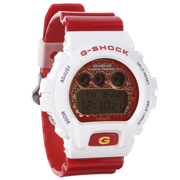 g shock white red