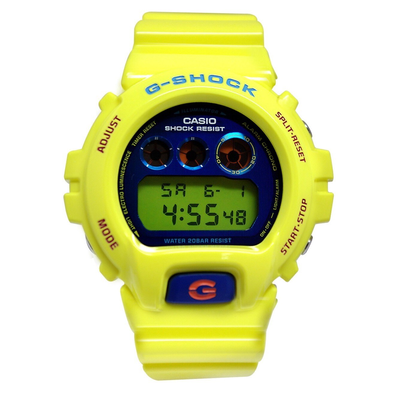g shock watch yellow