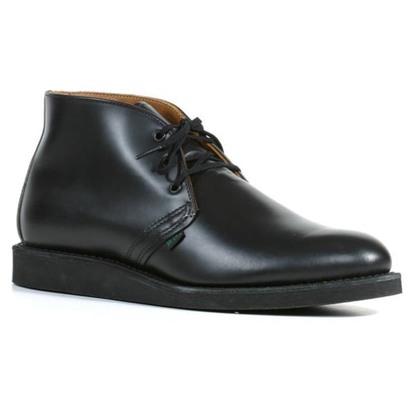 Shop Red Wing Heritage Men's 'Postman Chukka' Black Leather Ankle Boots ...