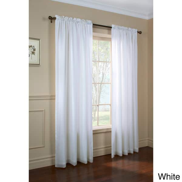 Shop Rhaspody Lined European Voile Rod Pocket Top Curtain Panel
