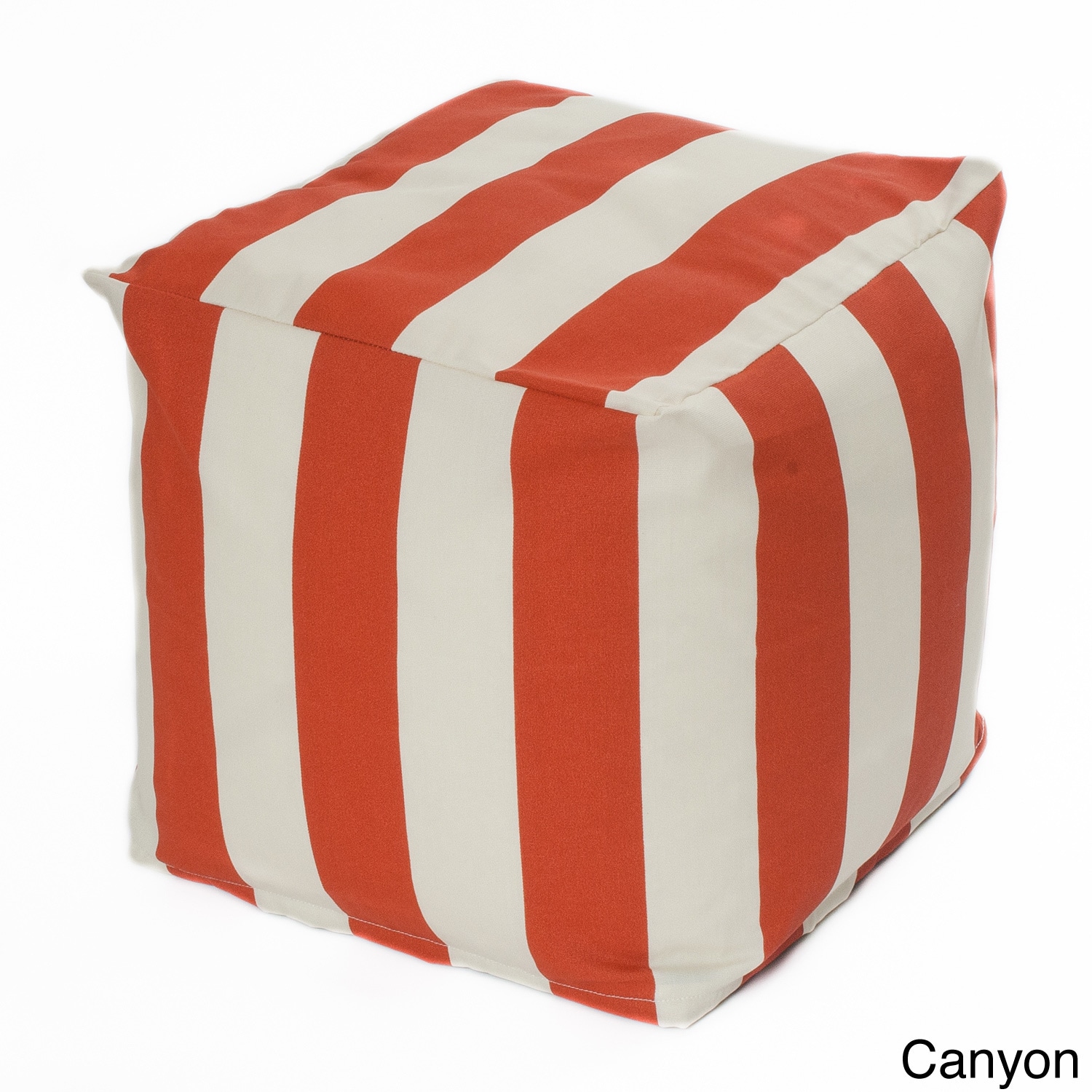 Striped Indoor/ Outdoor Beanbag Cube