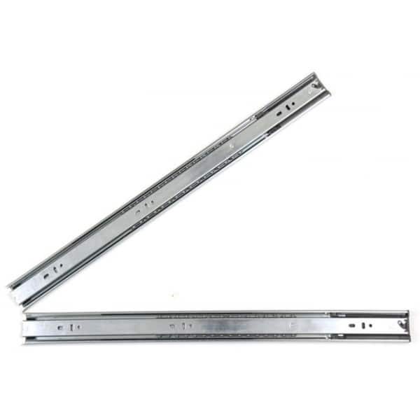 Drawer Slides 18 Inch Silver - Pack Of 6, Ball Bearing Slides For Cabinet & Furniture