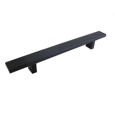 Contemporary 10-inch Rectangular Matte Black Cabinet Bar Pull Handle (Case of 5)