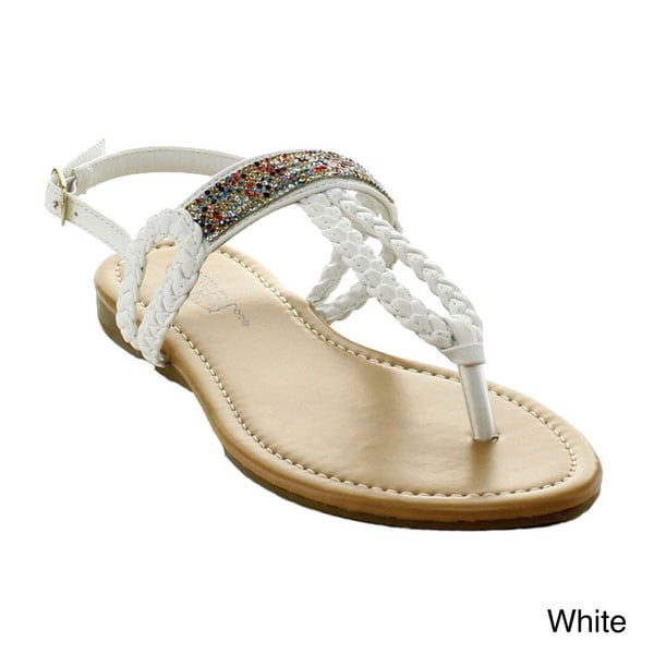 rhinestone embellished sandals