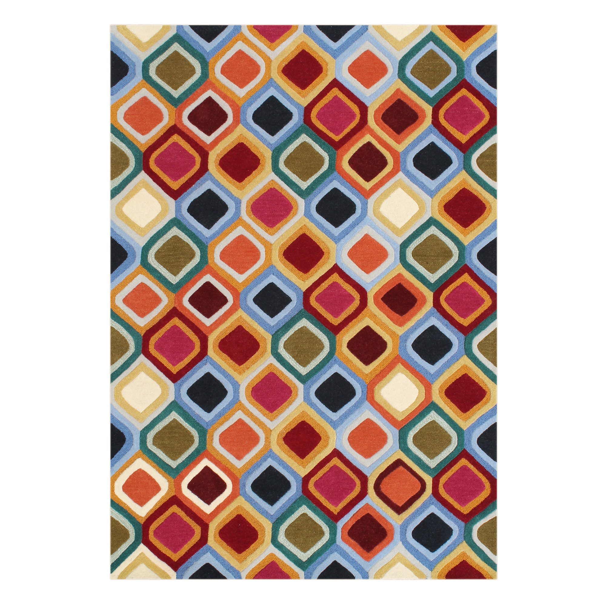 Alliyah Hand tufted Multicolor New Zealand Wool Rug (5x 8)