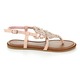 Shop Top Moda Women's 'Alice-34' Studded Flat Sandals - Overstock - 9012145