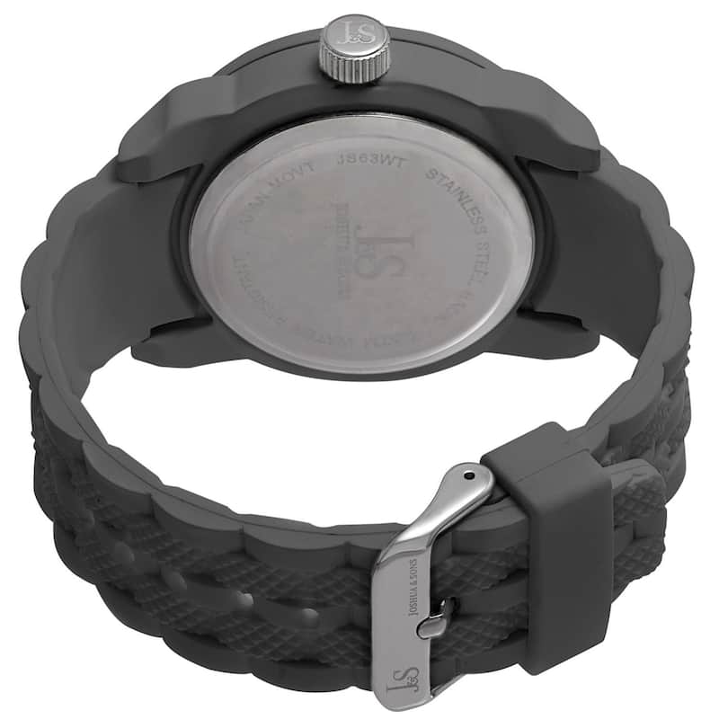 Joshua & Sons Men's Quartz Date Grey Strap Watch