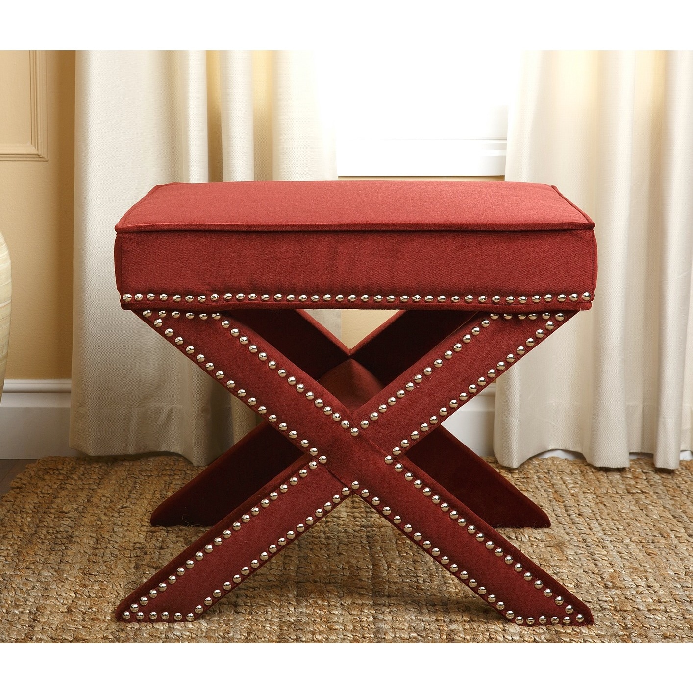 Monica Pedersen Evelyn Burgundy Stool