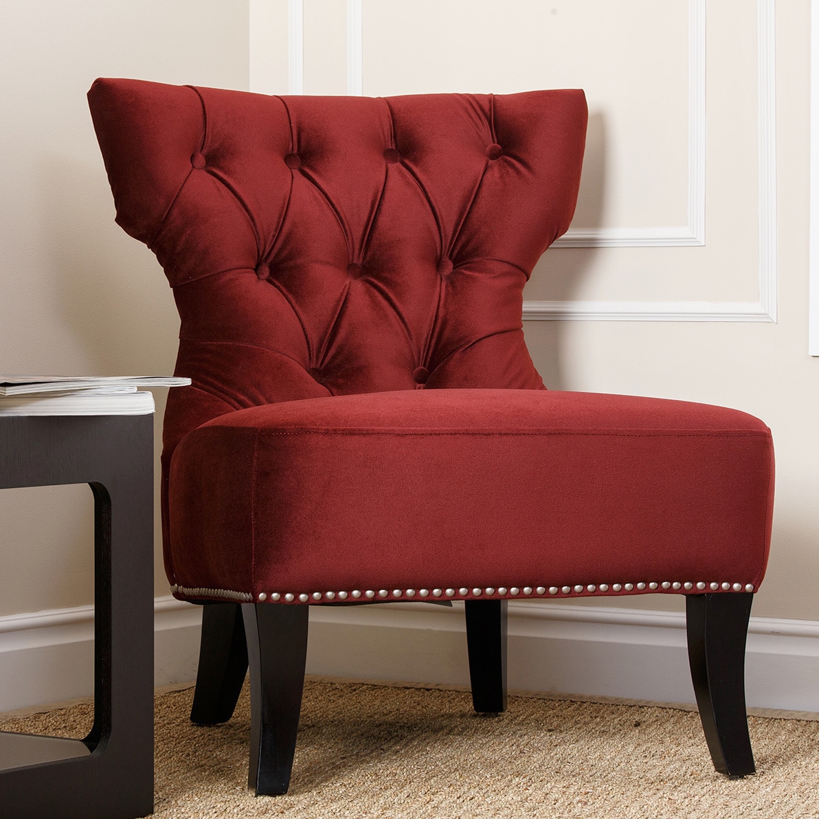 Monica Pedersen Nicole Burgundy Side Chair