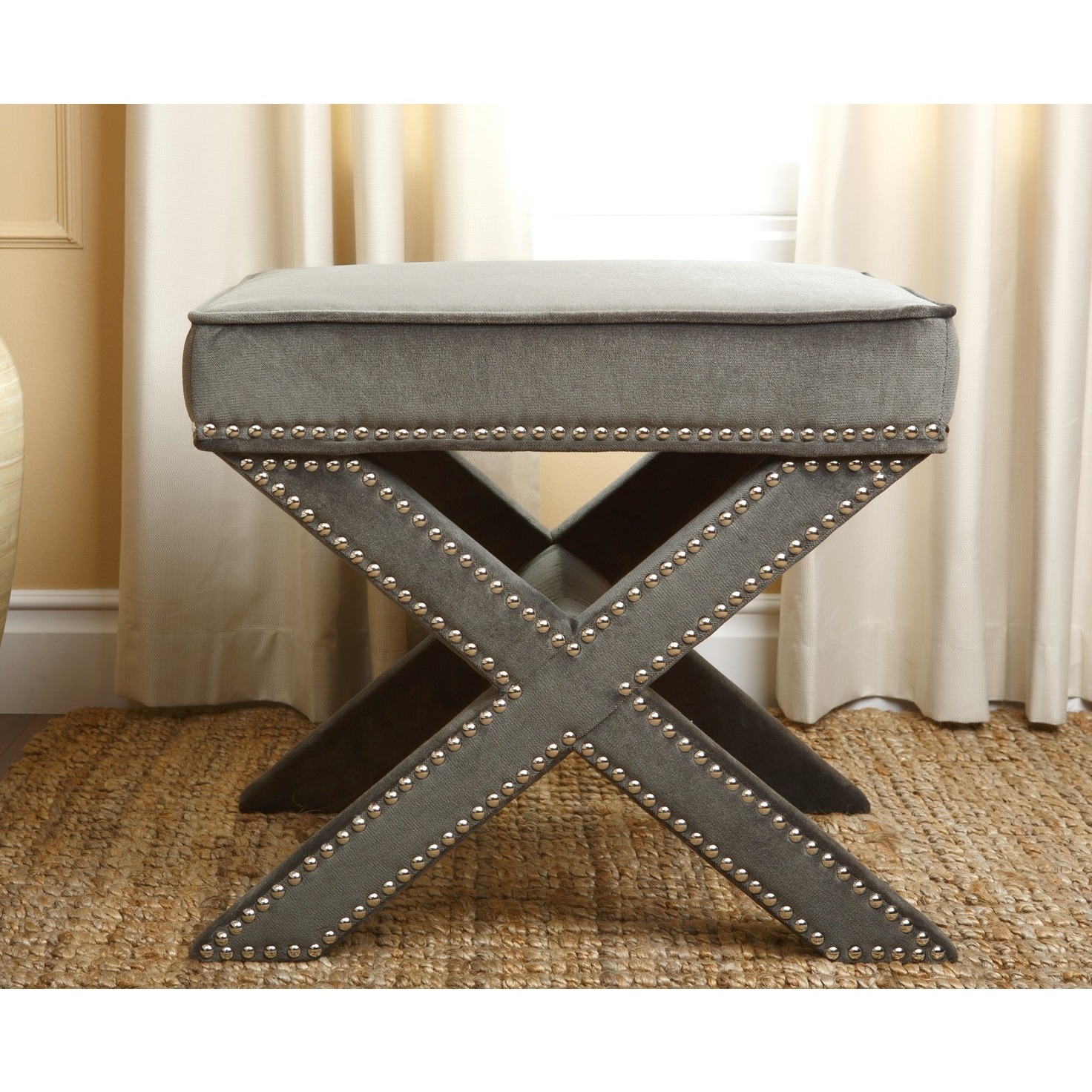 Monica Pedersen Evelyn Olive Stool By Abbyson Living