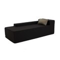 Softblock Black Weather-resistant Outdoor Chaise Lounger