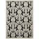 preview thumbnail 34 of 45, Nourison Graphic Illusions Traditional Vintage Hi Low Damask Area Rug 3'6" x 5'6" - Black - Rectangle