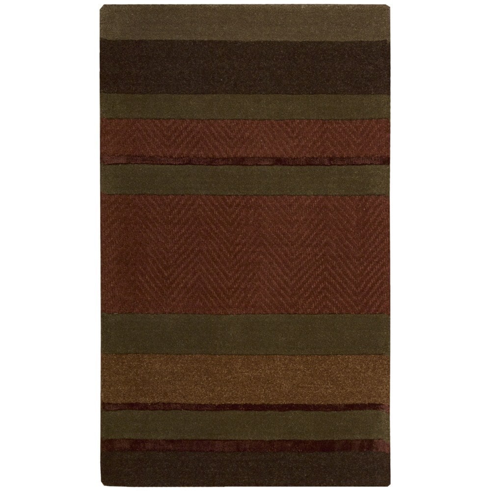 Calvin Klein Hand tufted Sahara Rust Wool/ Viscose Rug (23 X 39)