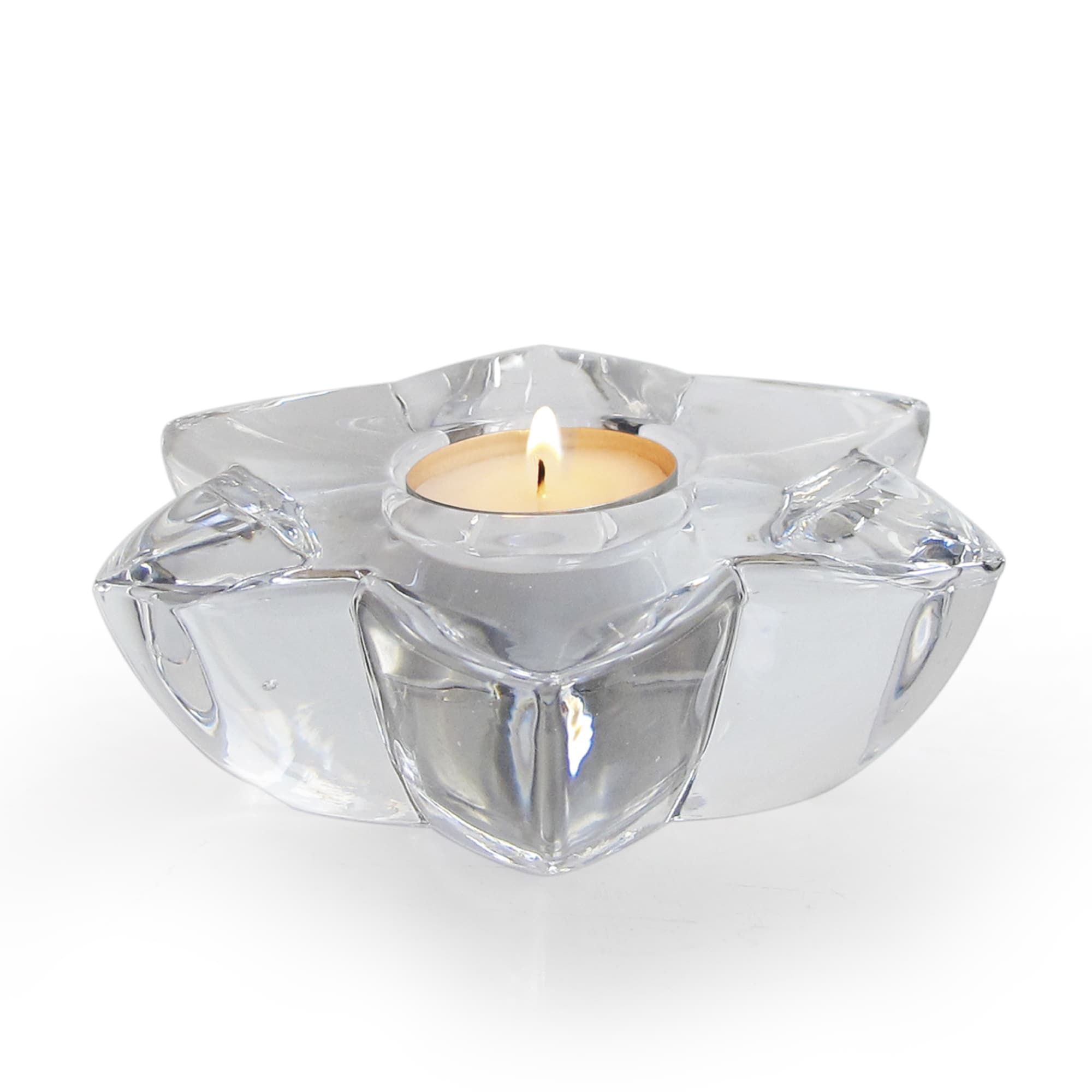 Praha Star Clear Glass Tea Light Votive