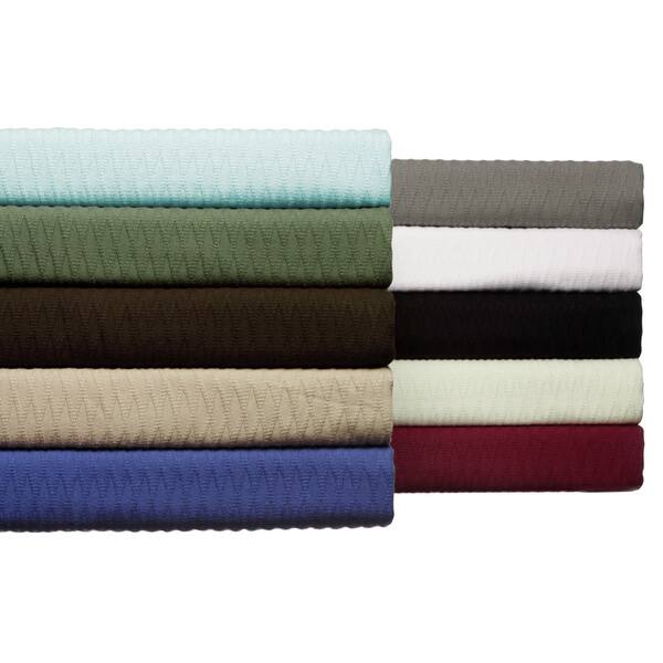 Luxor Treasures Allseason Luxurious Diamond Weave Cotton Blanket Full/ Queen Size in Burgundy