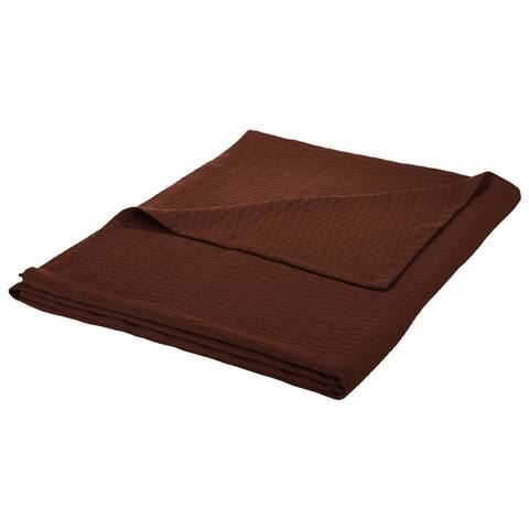 Diamond Weave All-Season Bedding Cotton Blanket by Superior