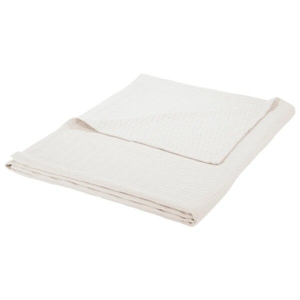 Aqua All Season Luxurious 100/% Cotton Blanket Twin//Twin XL