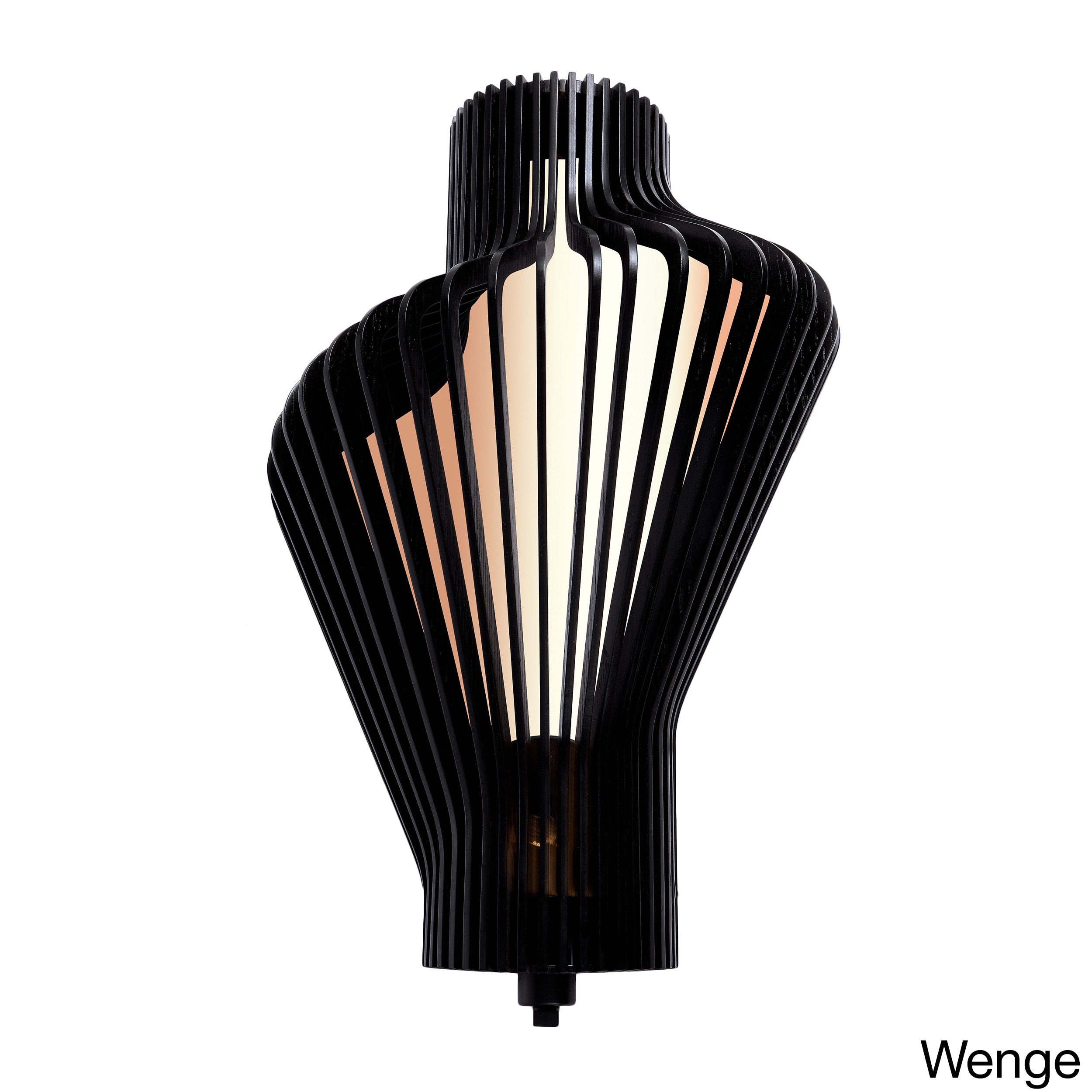 Canopy 1 light Led Energy Saving Wood Shade Wall Sconce