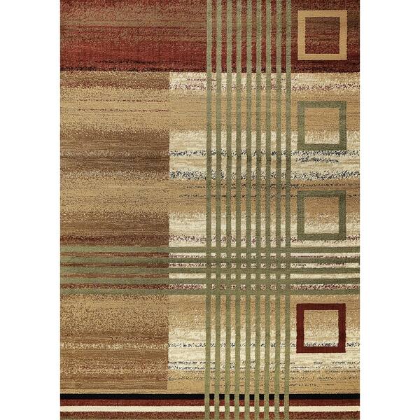 Geometric Beige Area Rug (7'10 x 10'2) Overstock 9013004
