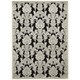 preview thumbnail 4 of 45, Nourison Graphic Illusions Traditional Vintage Hi Low Damask Area Rug 2'3" x 3'9" - Black - Rectangle