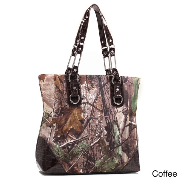 designer camo tote bag