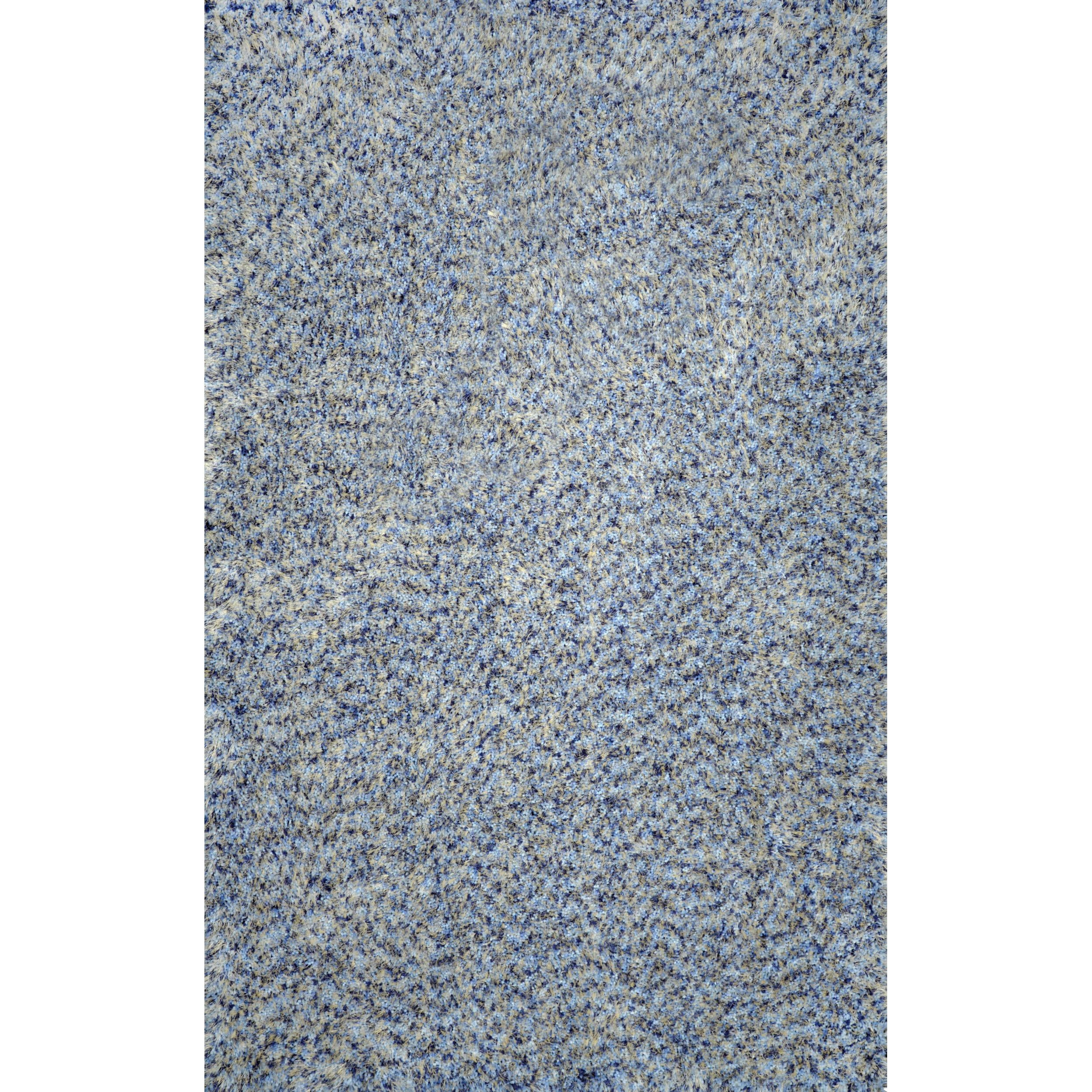Nuloom Hand tufted Shag Blue Rug (7 6 X 9 6)
