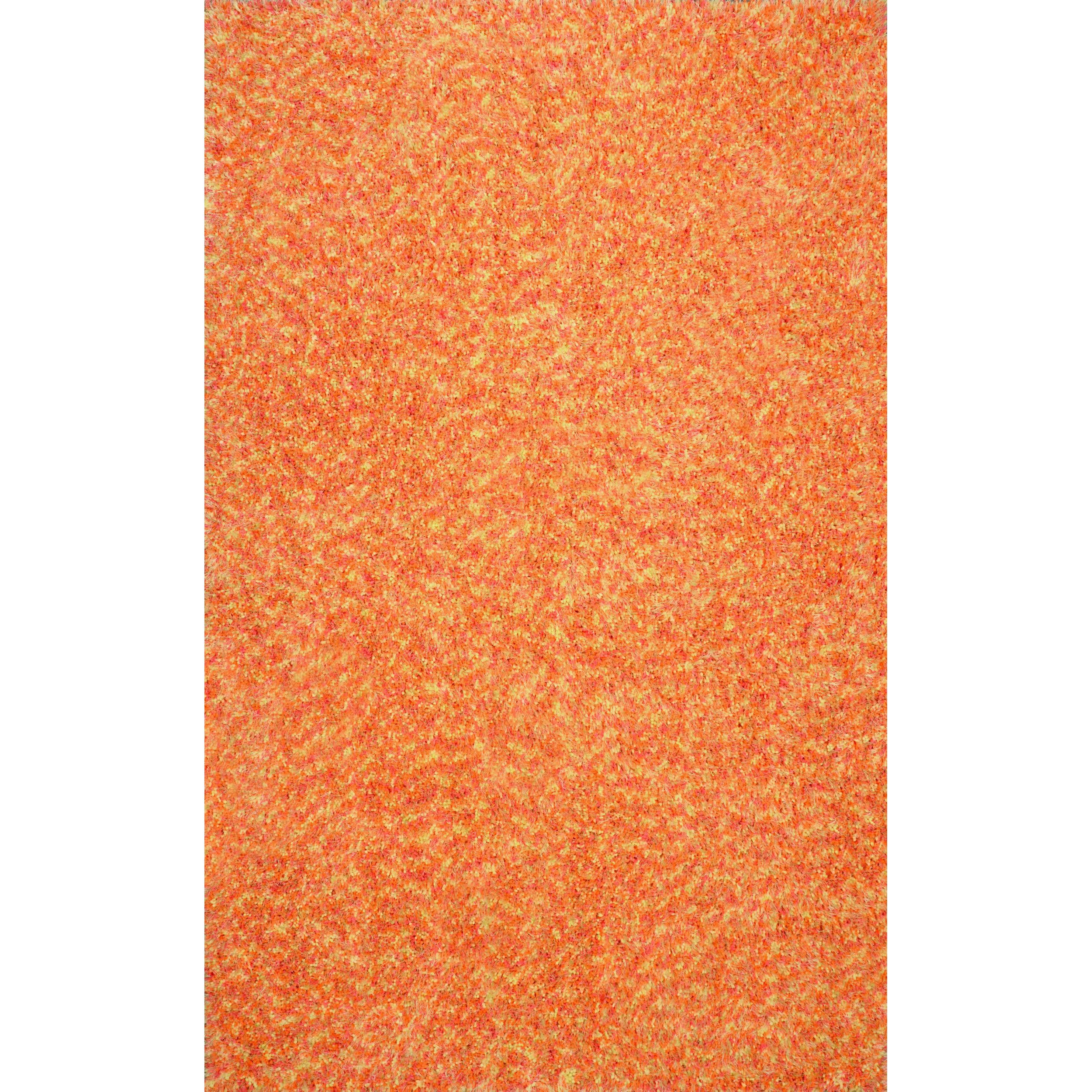 Nuloom Hand tufted Shag Orange Rug (7 6 X 9 6)
