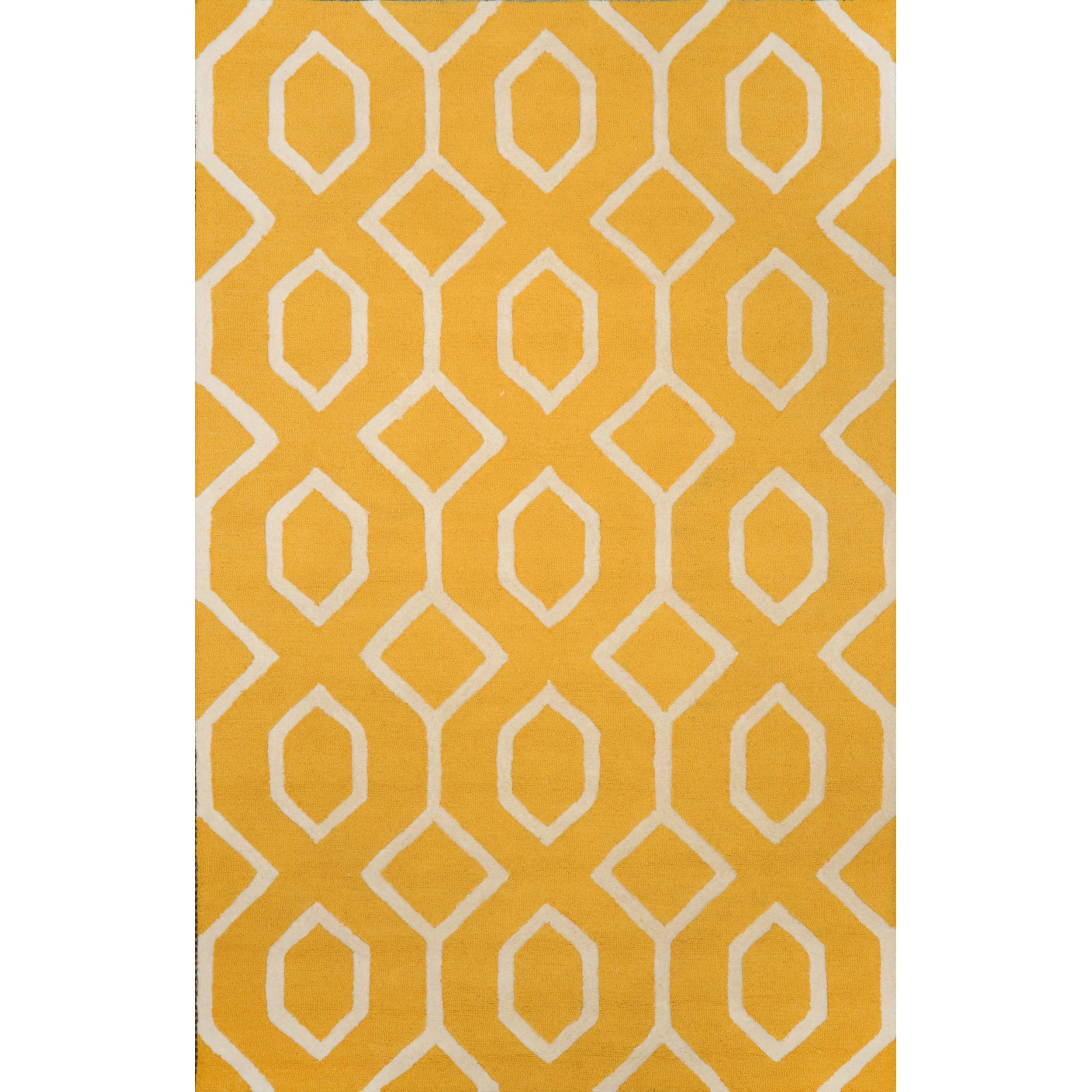 Nuloom Hand looped Wool Gold Rug (7 6 X 9 6)