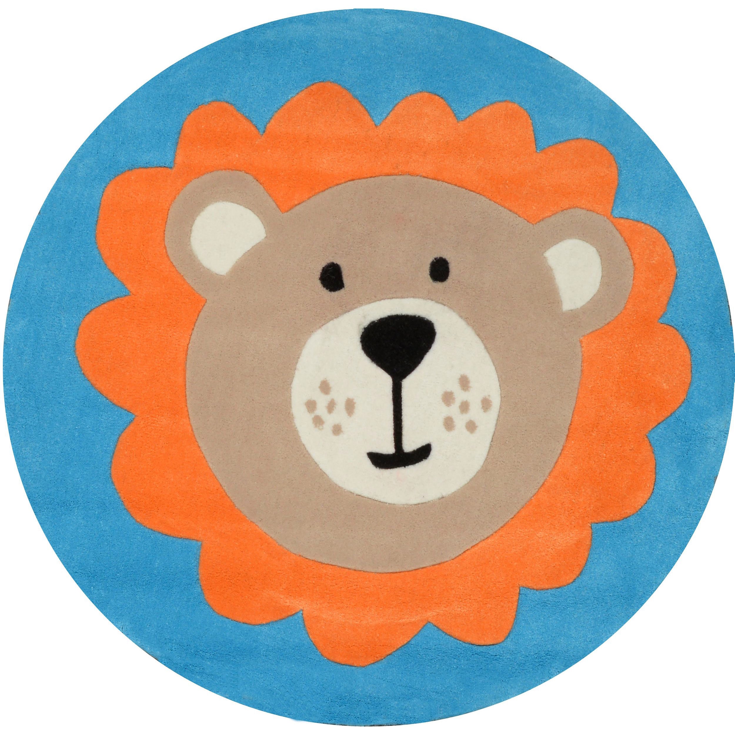 Nuloom Hand tufted Little Bear Blue Rug (4 Round)