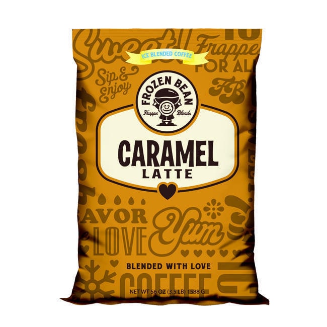 Frozen Bean Caramel Latte Mix (case Of 5)