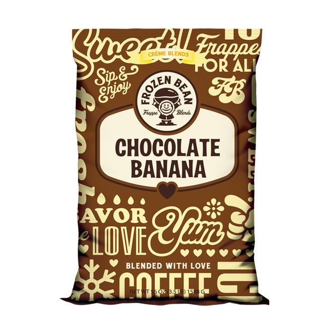 Frozen Bean Chocolate Banana Mix (case Of 5)