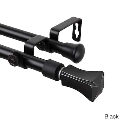 InStyleDesign Tower Adjustable Double Curtain Rod Collection