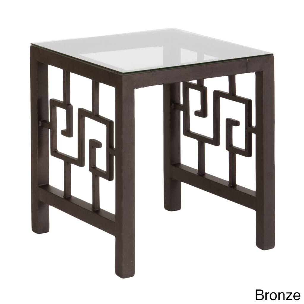 Greek Key End Table