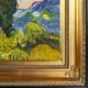 Vincent Van Gogh 'Two Cypresses ' Hand Painted Framed Canvas Art ...