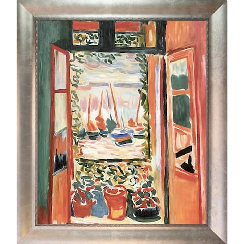 Henri Matisse 'Open Window Collioure ' Hand Painted Framed Canvas Art