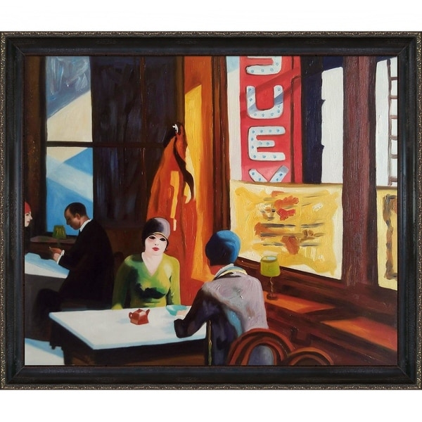 Shop Edward Hopper 'Chop Suey ' Hand Painted Framed Canvas Art - On ...